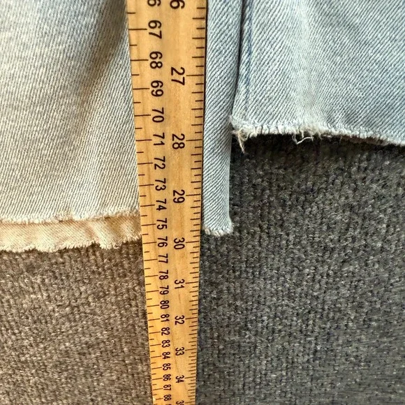 Hollister Jeans Womens 31 Blue Patchwork Ultra High Rise Wide Leg Dad Jean 90s - Picture 9 of 9